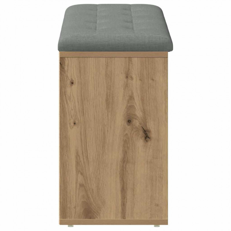 Ławka na buty dąb artisan 102x32x50 cm Drewno klejone
