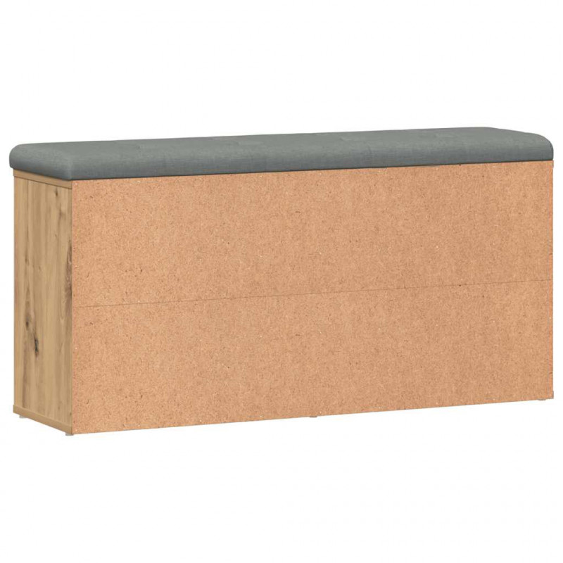 Ławka na buty dąb artisan 102x32x50 cm Drewno klejone