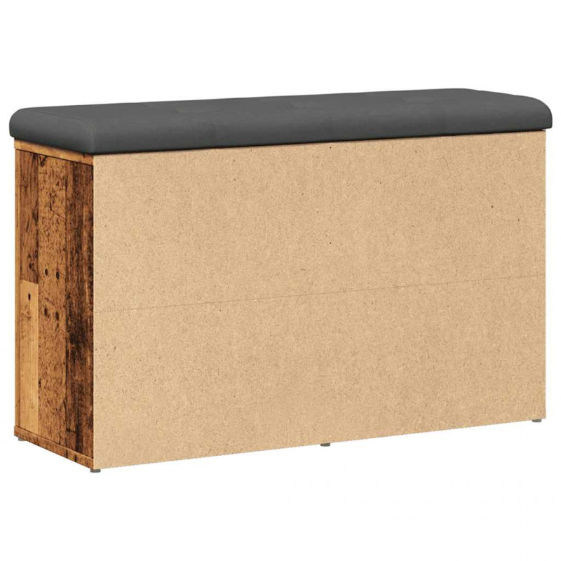 Ławka na buty Stare drewno 82x32x50 cm Drewno klejone