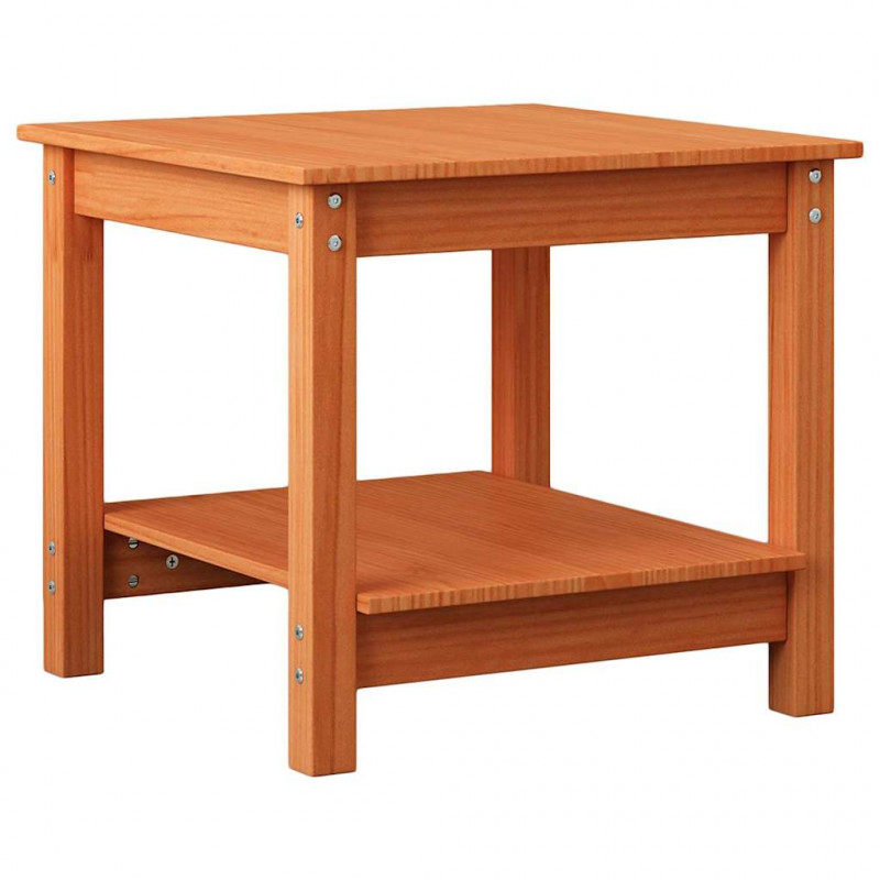 Stolik kawowy Woskowy brąz 50 x 50 x 45 cm Lite drewno sosnowe