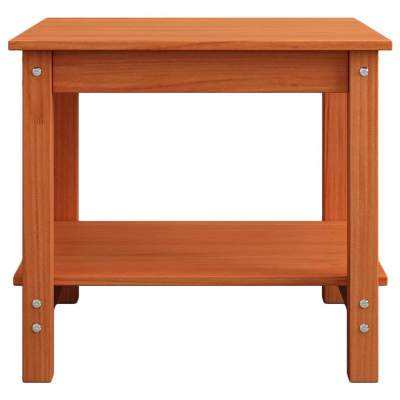 Stolik kawowy Woskowy brąz 50 x 50 x 45 cm Lite drewno sosnowe