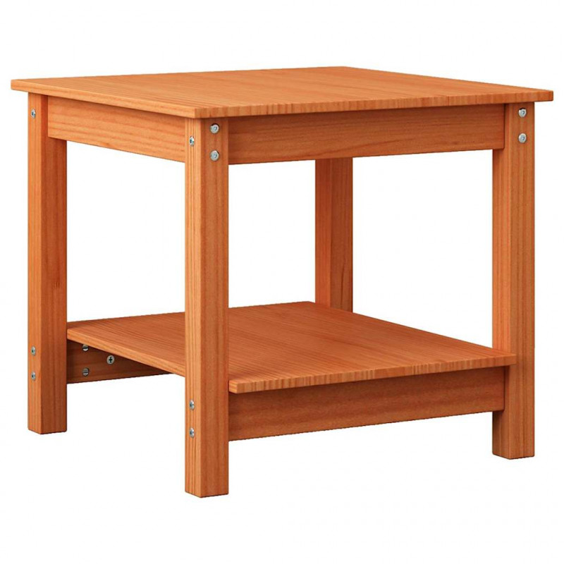 Stolik kawowy Woskowy brąz 50 x 50 x 45 cm Lite drewno sosnowe