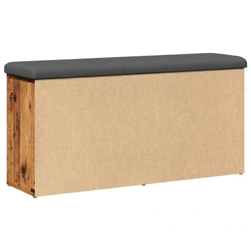 Ławka na buty Stare drewno 102x32x50 cm Drewno klejone
