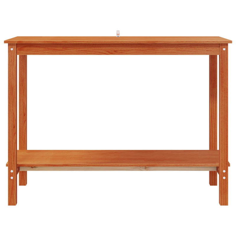 Konsola Woskowy Brąz 110 x 40 x 80 cm Lite drewno sosnowe