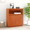 Bufet Woskowy Brąz 70 x 34 x 80 cm Lite drewno sosnowe