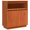 Bufet Woskowy Brąz 70 x 34 x 80 cm Lite drewno sosnowe