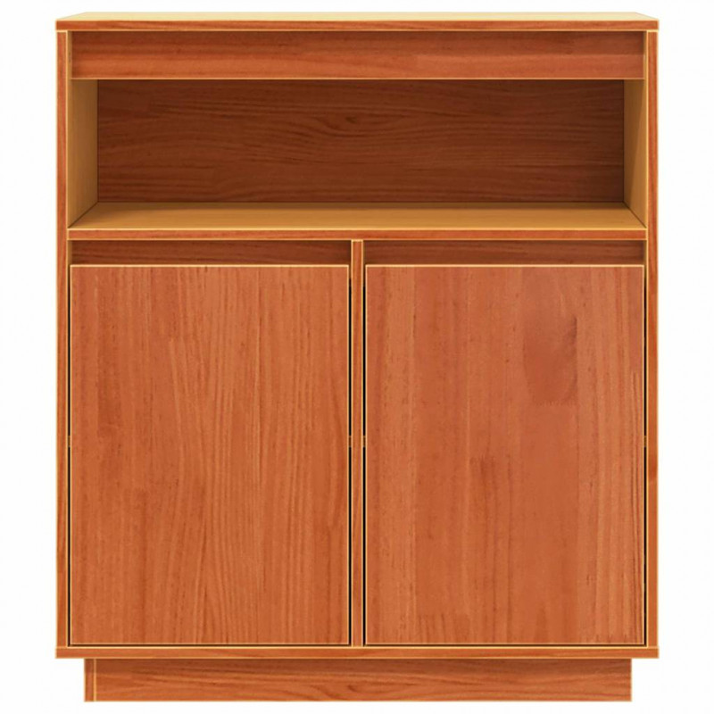 Bufet Woskowy Brąz 70 x 34 x 80 cm Lite drewno sosnowe
