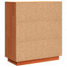 Bufet Woskowy Brąz 70 x 34 x 80 cm Lite drewno sosnowe