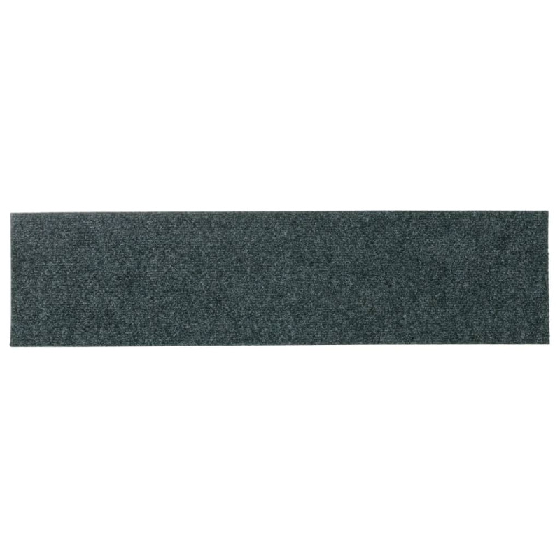 Samoprzylepne nakładki na schody, 15 szt., 76x20 cm, zielone