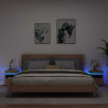Szafki nocne z LED, 2 szt., dąb artisan, 40x39x48,5 cm