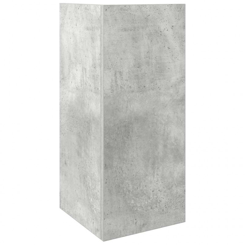 Stolik boczny z półką, szarość betonu, 25,5x27x60 cm