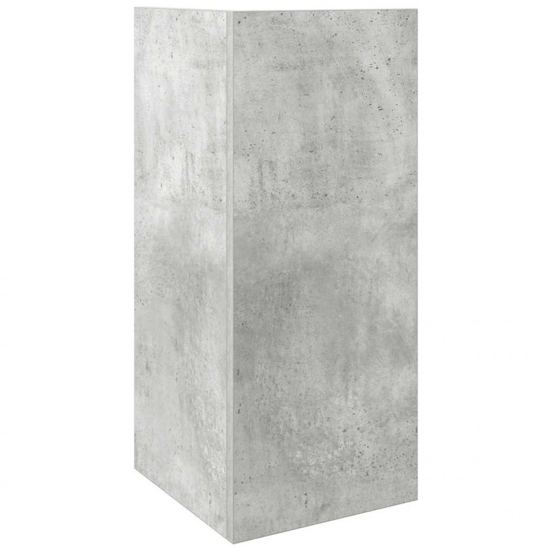 Stoliki boczne 2 szt. z półką, szarość betonu, 25,5x27x60 cm