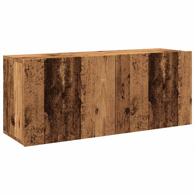 Ścienna szafka TV, stare drewno, 100x30x41 cm