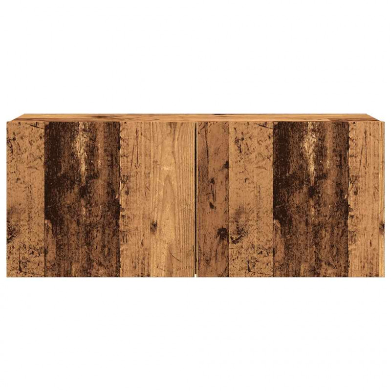 Ścienna szafka TV, stare drewno, 100x30x41 cm