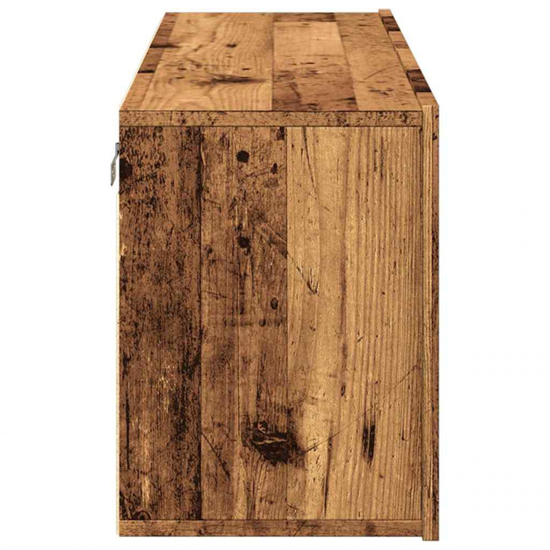 Ścienna szafka TV, stare drewno, 100x30x41 cm