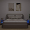 Ścienne szafki TV z LED, 2 szt., stare drewno, 30x28,5x30 cm