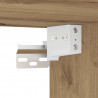 Ścienna szafka TV z LED, dąb artisan, 30x28,5x30 cm