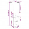 Szafki TV, z LED, 2 szt., stare drewno, 30,5x30x102 cm