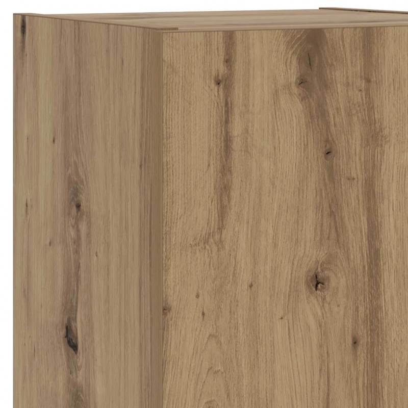 Szafka TV z LED, dąb artisian, 30,5x30x102 cm