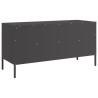 Szafka pod telewizor, czarna, 100,5x39x50,5 cm, stalowa