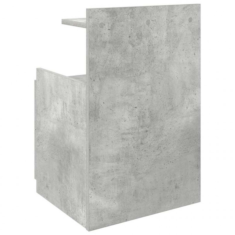 Szafka nocna z 2 szufladami Betonowa szarość 40x36,5x62 cm