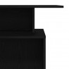 Biurko recepcyjne czarne 100x40x104 cm Drewno konstrukcyjne