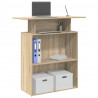 Biurko recepcyjne Sonoma Oak 100x40x104 cm Drewno konstrukcyjne