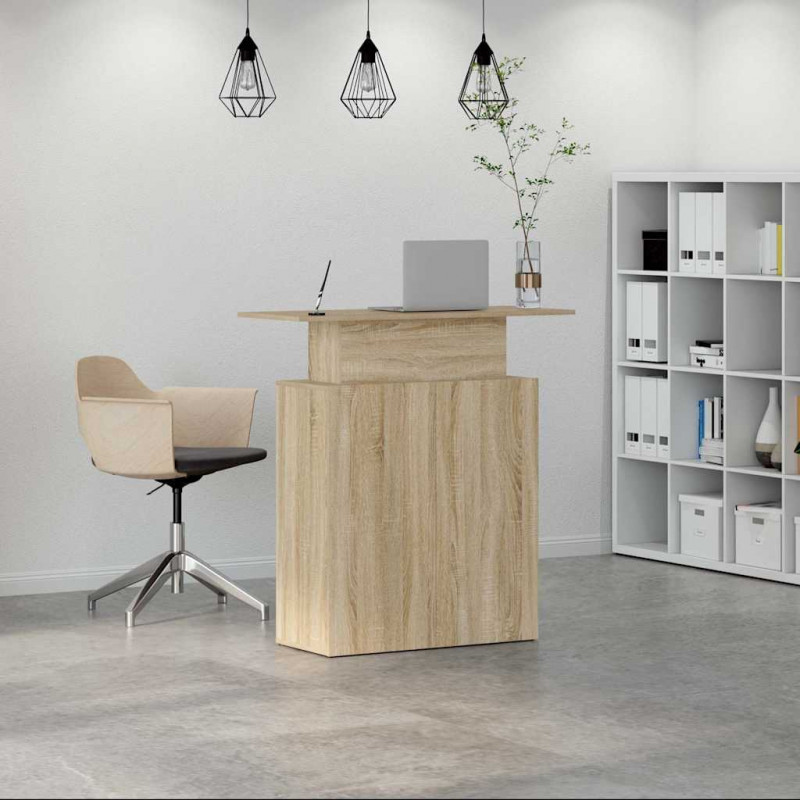 Biurko recepcyjne Sonoma Oak 100x40x104 cm Drewno konstrukcyjne