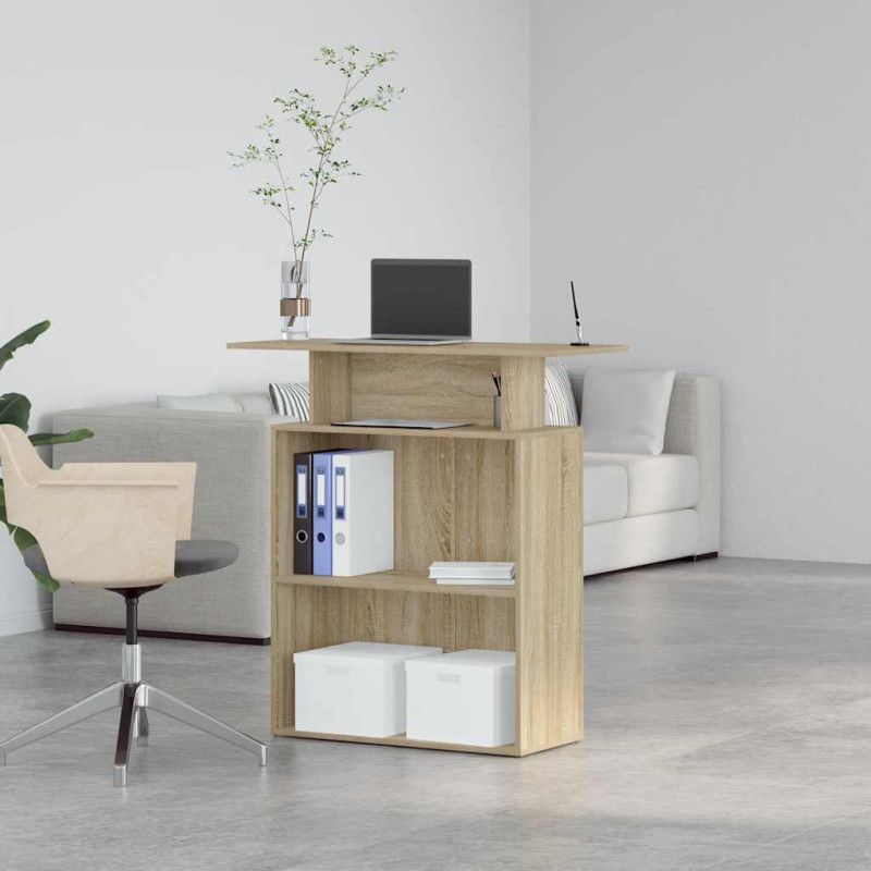 Biurko recepcyjne Sonoma Oak 100x40x104 cm Drewno konstrukcyjne