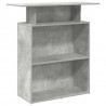 Biurko recepcyjne betonowe szare 100x40x104 cm drewno klejone