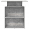 Biurko recepcyjne betonowe szare 100x40x104 cm drewno klejone