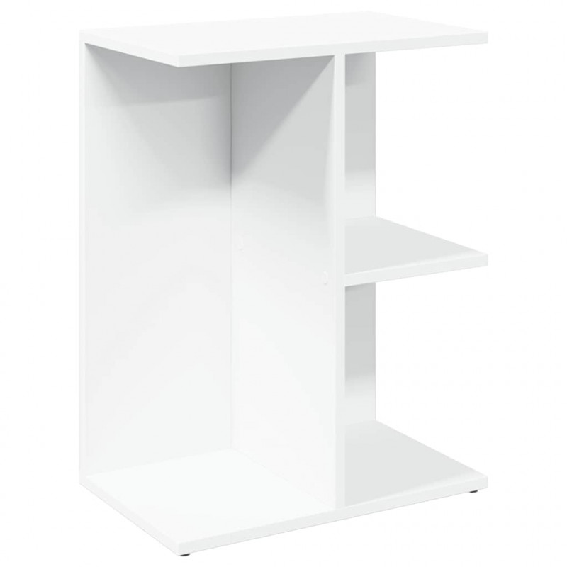 Stolik nocny, biała, 46,5x29x61 cm, materiał drewnopochodny