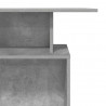 Biurko recepcyjne betonowe szare 100x40x104 cm drewno klejone