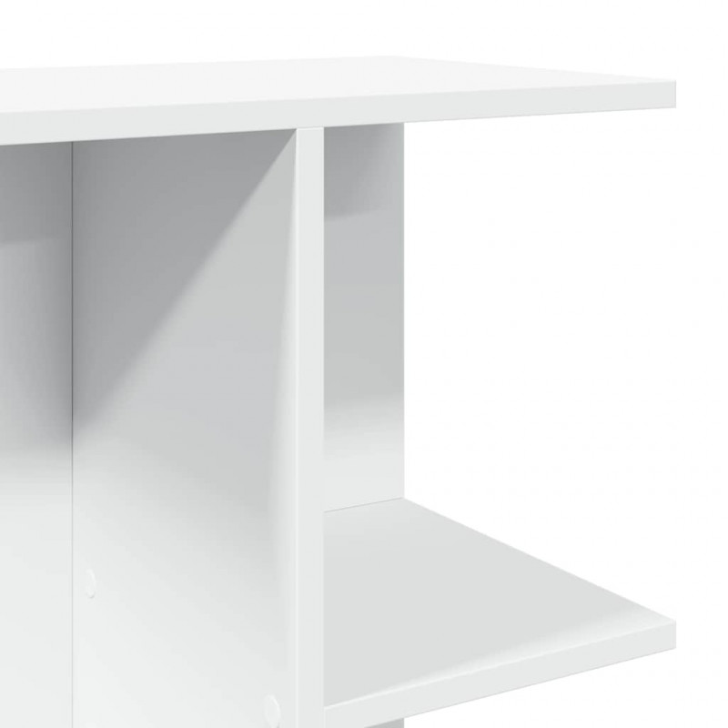 Stolik nocny, biała, 46,5x29x61 cm, materiał drewnopochodny