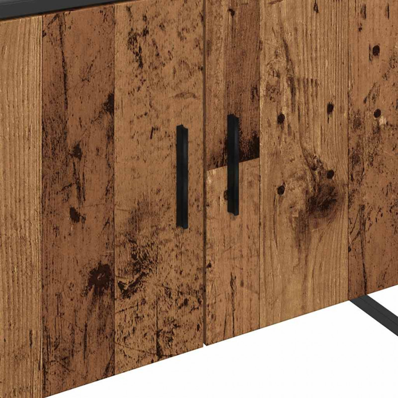 Szafka pod umywalkę łazienkową, stare drewno, 80x33x60 cm
