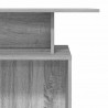 Biurko recepcyjne szare Sonoma 100x40x104 cm Drewno klejone