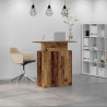 Biurko recepcyjne Stare drewno 100x40x104 cm Drewno klejone
