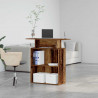 Biurko recepcyjne Stare drewno 100x40x104 cm Drewno klejone