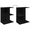 Stoliki nocne, 2 szt., czarne, 46,5x29x61 cm