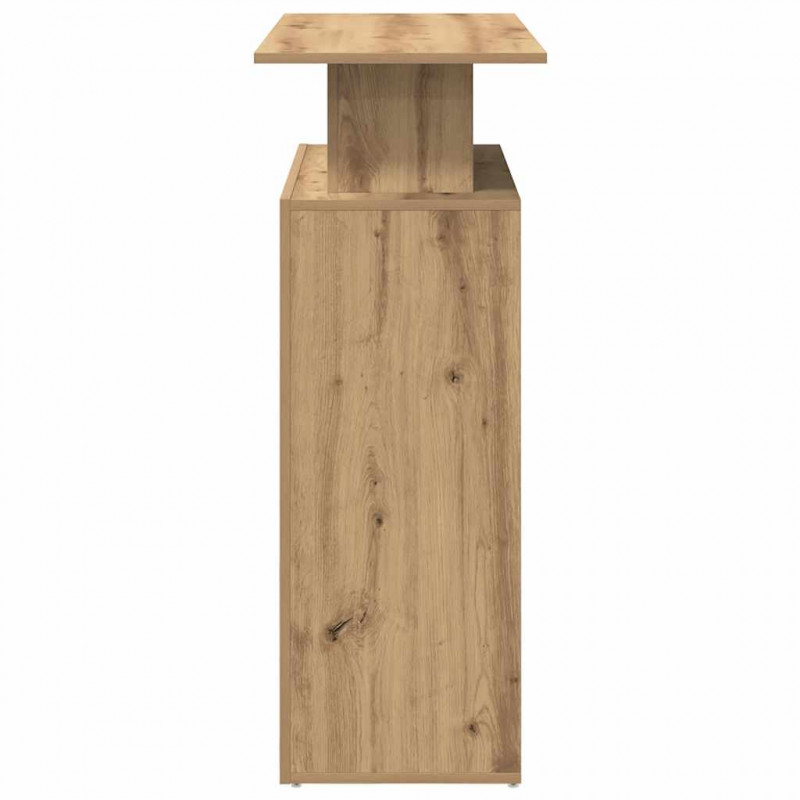 Biurko recepcyjne dąb artisan 100x40x104 cm Drewno klejone