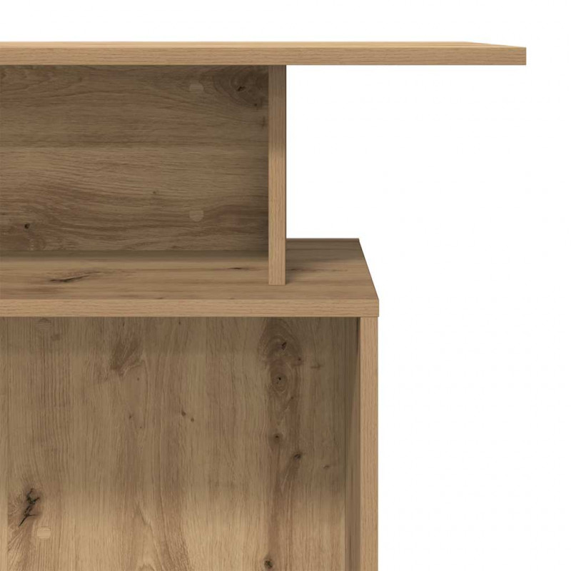 Biurko recepcyjne dąb artisan 100x40x104 cm Drewno klejone