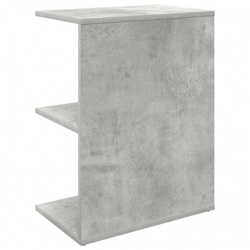 Stolik nocny, szarość betonu, 46,5x29x61 cm