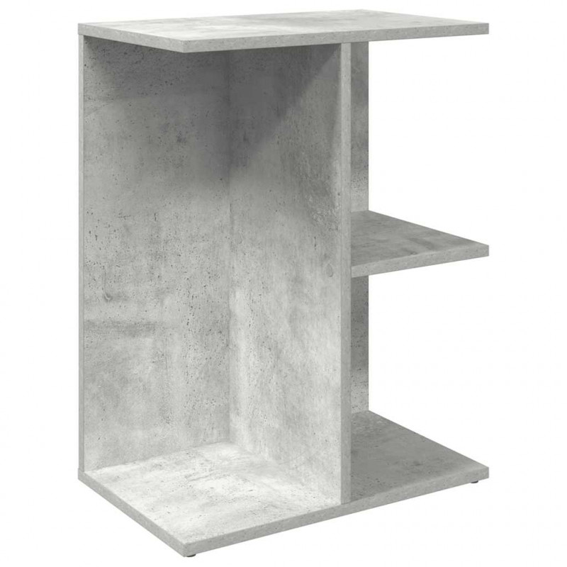 Stoliki nocne, 2 szt., szarość betonu, 46,5x29x61 cm