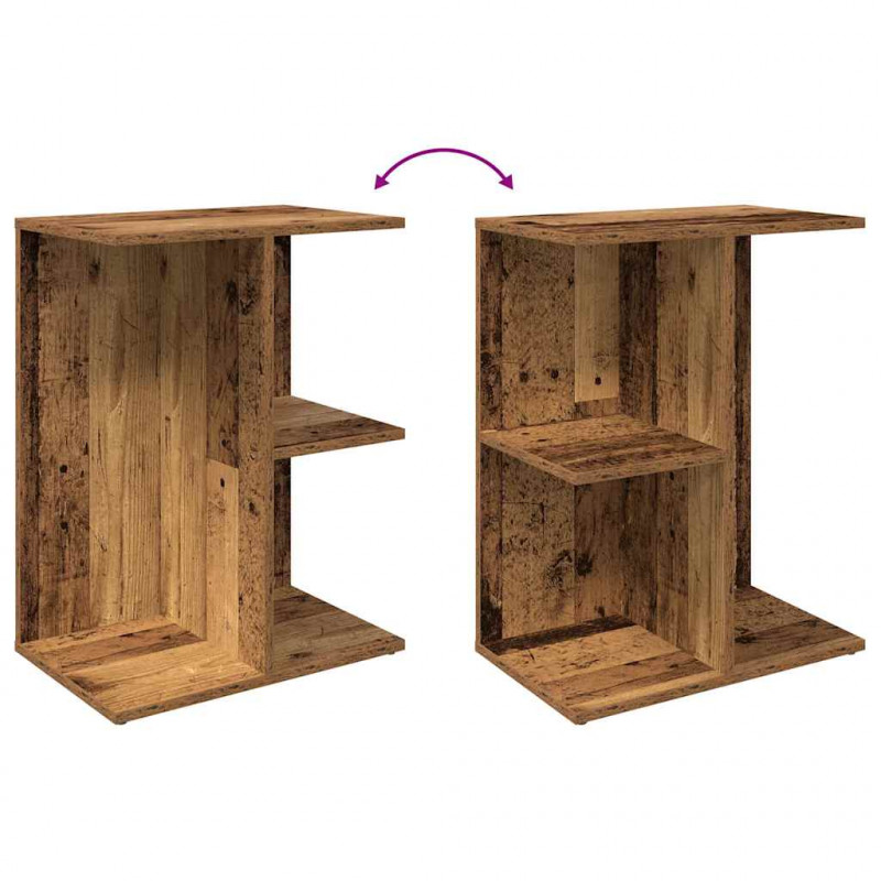 Stoliki nocne, 2 szt. stare drewno, 46,5x29x61 cm