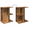 Stoliki nocne, 2 szt. stare drewno, 46,5x29x61 cm