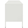 Szafka pod telewizor, biała, 100,5x39x50,5 cm, stalowa