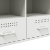 Szafka pod telewizor, biała, 100,5x39x50,5 cm, stalowa