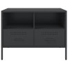Szafki RTV, 2 szt., czarne, 68x39x50,5 cm, stalowe