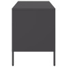 Szafki RTV, 2 szt., czarne, 68x39x50,5 cm, stalowe