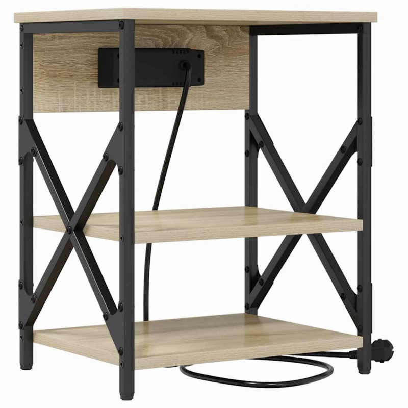 Szafka Nocna Dąb Sonoma 41 x 31 x 51 cm Materiał drewnopochodny